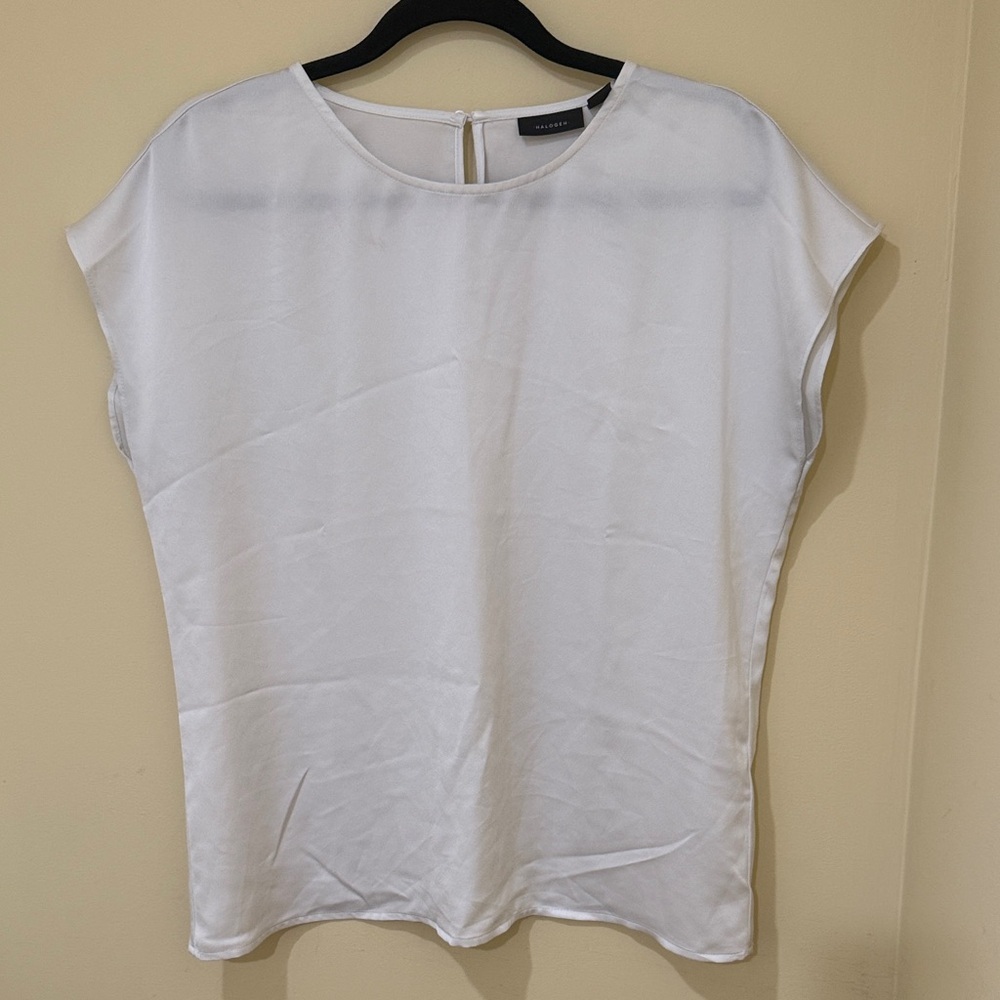 Halogen Ivory Women's Blouse Dolman Sleeve Top Size M